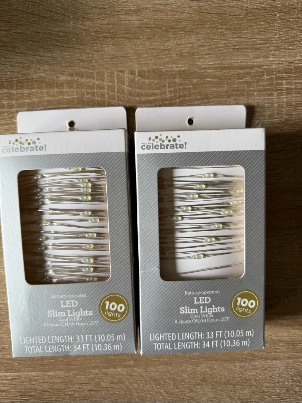 Celebrate! LED Slim Lights - Cool White (2-Pack)